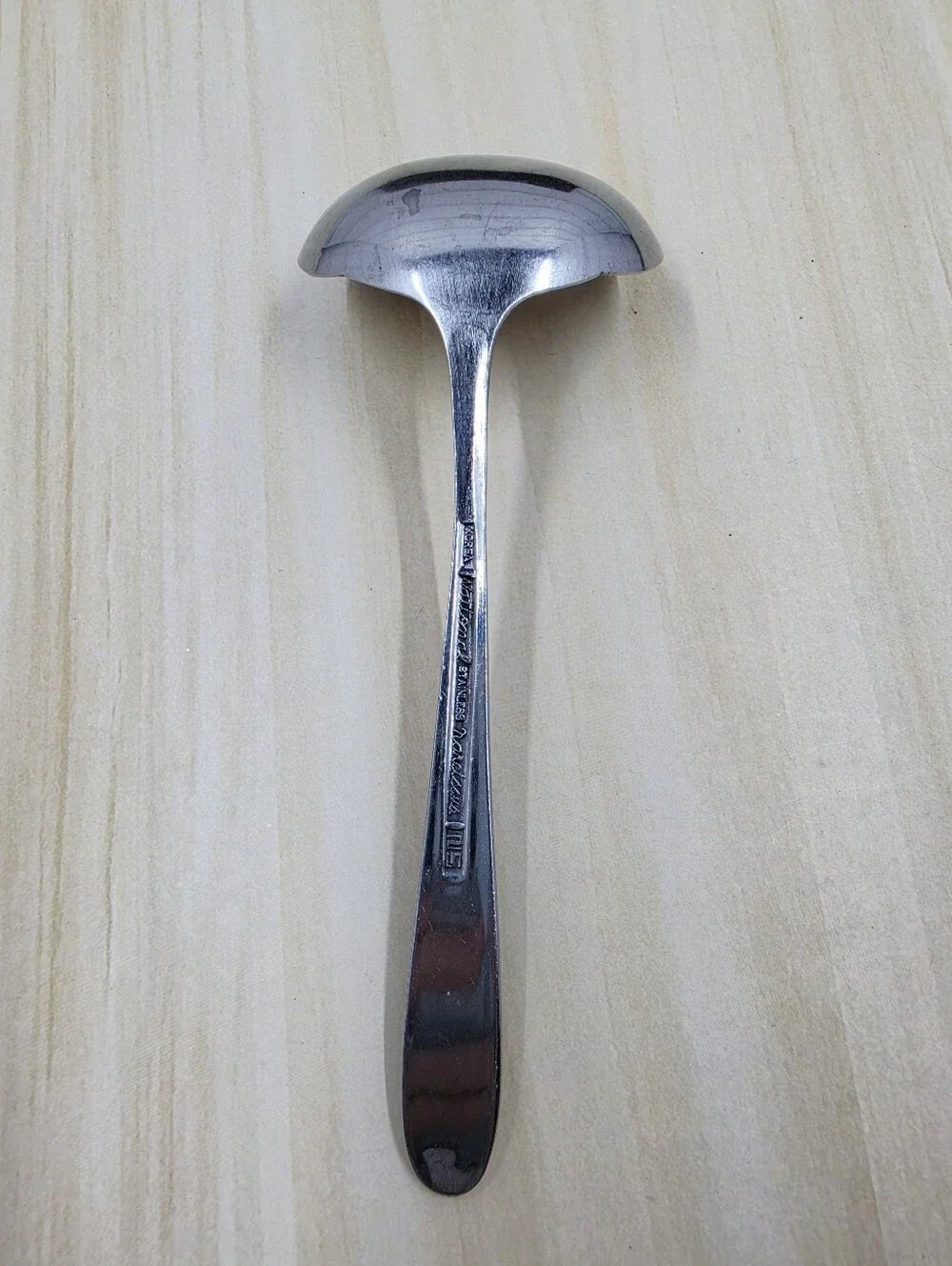 National Silver Narcissus Pattern Stainless Steel 22 Pieces Flatware Korea